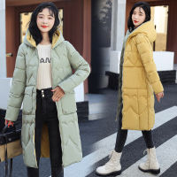 【cw】 Womens Cotton-Padded Clothes 2022 Winter New Korean Style Slim-Fit Hoodie Mid-Length down Cotton-Padded Jacket Womens Two-Sided Wear Cotton Coat Jacket ！