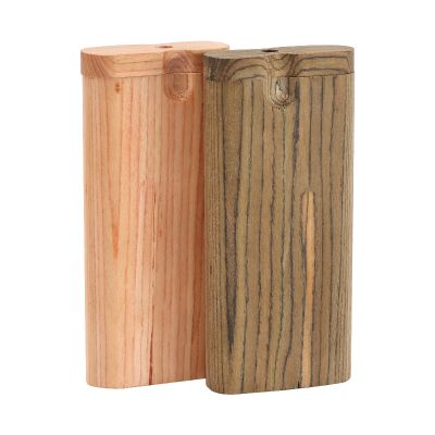 【YF】 New 1Set Portable Storage Box With Lid Hand Made Artwork Wooden with Magnetic Rotating Top Smoking Craft