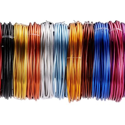 【CC】✁●▲  0.6-3mm Meters Anadized Round Aluminum Wire 2-10 Painted Metal Jewelry Findings