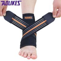 AOLIKES ANKLE SUPPORT ผ้ารัดข้อเท้า ผ้าพันข้อเท้า ที่พันข้อเท้า ผ้าแก้ปวด เท้า ลดปวดข้อเท้า แก้อักเสบ กันกระแทกฝ่าเท้า พร้อมรูระบายอากาศ