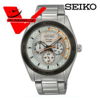 นาฬิกา Seiko Solar Sport นาฬิกาข้อมือผู้ชาย สายสแตนเลส รุ่น SNE197P1 - สีเงิน Veladeedee