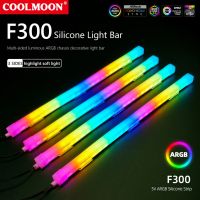 ☾ 5V 3Pin 4Pin Flexible Lamp Strip ARGB AURA SYNC 26LED Light Bar Computer Accessories Motherboard Light Bar Silicone for Gigabyte