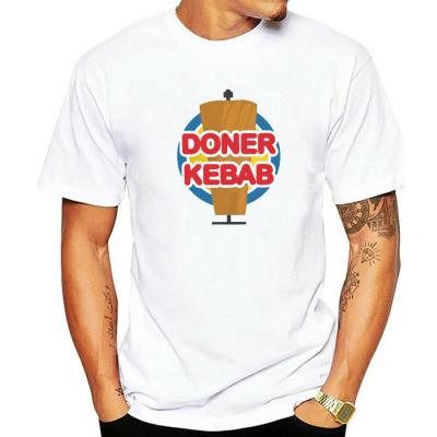 Doner Kebab King Graphic Funny T Shirts Men 100% Cotton Vintage T-Shirts O Neck Tees Short Sleeve Tops Graphic Printed