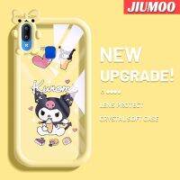 JIUMOO เคสสำหรับ VIVO Y91 Y91i Y95เคสการ์ตูนน่ารัก Kuromi กันกระแทกหลากสีไอศครีมเคสโทรศัพท์แบบใสนิ่มป้องกันเลนส์กล้องมอนสเตอร์น้อยเคสโปร่งใสซิลิโคน