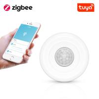 Tuya Zigbee เซ็นเซอร์ตรวจจับการเคลื่อนไหว PIR เครื่องตรวจจับอินฟราเรดไร้สายเซ็นเซอร์เตือนภัยกันขโมยจำเป็นต้องเกตเวย์ทำงานสำหรับ APP สมาร์ท Life