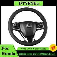 DIY Car Steering Wheel Cover For Honda Civic 10 2016-2021 CR-V CRV 2017-2021 Clarity 2018-2021 Original Steering Wheel Braid Steering Wheels Accessori