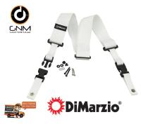 สายสะพายกีต้าร์ Dimarzio Clip Lock วัสดุ Nylon เหนียวทนทาน ล็อคแน่น รุ่น DD2200 ขนาด 2 นิ้ว สีขาว