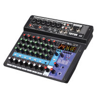 Professional 8-channel digital Audio mixer console sound card phone live broadcast computer recording DJ equipment Teyun A8