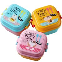 Cartoon Plastic Microwave Oven Bento Boxes Food Dinnerware Kid Childen Lunchbox