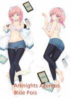 Dakimakura อะนิเมะปลอกหมอน Arknights Azureus Blue Pois พิมพ์สองด้านชีวิตขนาดร่างกายปลอกหมอนของขวัญสามารถปรับแต่งได้