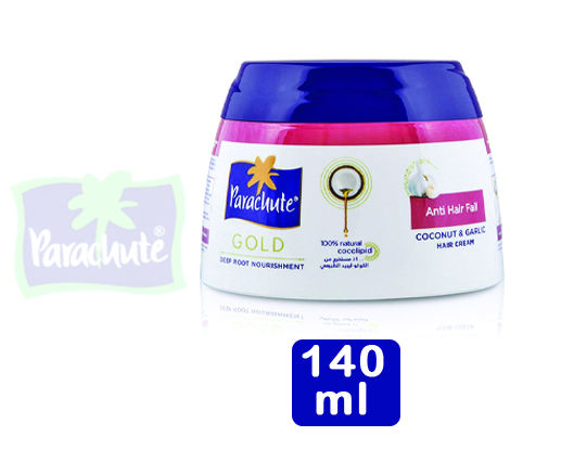 Parachute Gold Hair Cream Anti Hair Fall 140 Ml -Halal Certified | Lazada