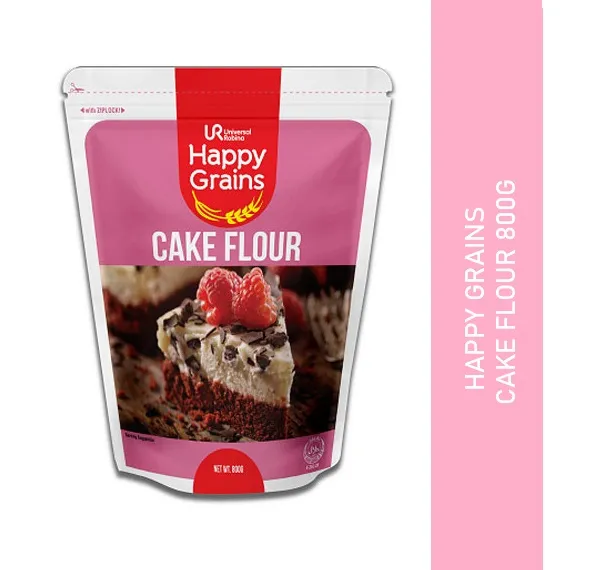 Happy Grains Cake Flour 800 g With Ziplock Resealable Universal