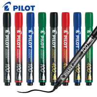 4ชิ้นล็อต PILOT Markers SCA-400SCA-100ถาวร Marker ปากกากันน้ำหมึกสีดำสีฟ้าสีแดงสีเขียวหมึกน้ำมัน14มม. Graffiti Marker