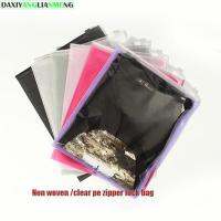 50pcslot-cm all sizes-6colors Non- reclosable zipper gift garment clothes Packaging bags Travel storage take