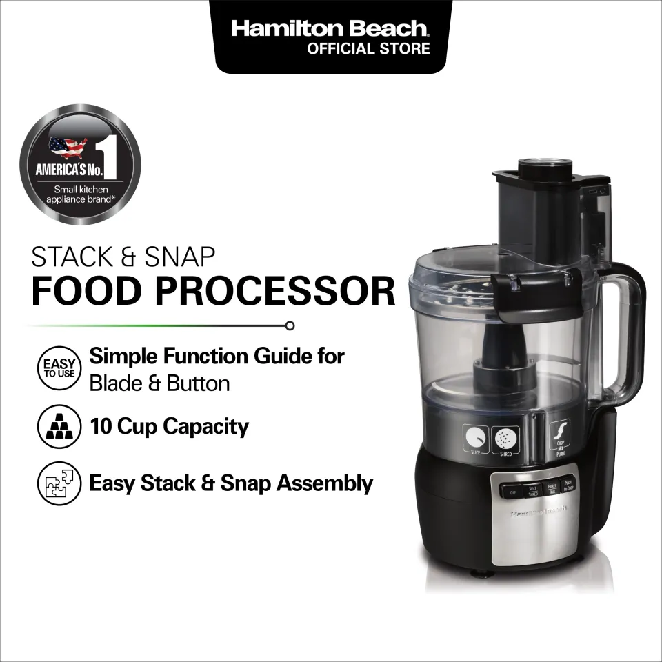 Hamilton Beach Stack & Snap 10 Cup Food Processor (70720)