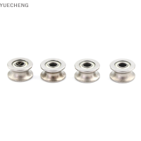 YUECHENG 4pcs 4*13*7mm 624UU HCS U Groove GUIDE รอกรางลูกปืนล้อ