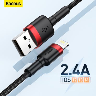 Baseus สายสำหรับ iPhone USB 12 11 Pro Max 8 X XR ชาร์จเร็วสำหรับ iPhone สายดาต้า USB USB โทรศัพท์สายสายลวดสายชาร์จแบตเตอรี่
