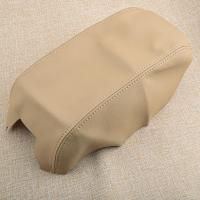 Car Beige Center Console Lid Armrest Cover Microfiber Leather Fit For Toyota Avalon 2000 2001 2002 2003 2004