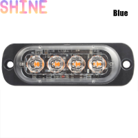 Shine 4LED Car Warning Light Grill breakdown ไฟฉุกเฉิน LED ไฟด้านข้างยาว