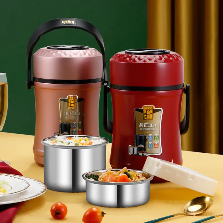 34 stainless steel insulated lunch box large capacity multilayer