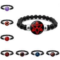 Anime Cartoon Diy Beads Bracelet Men Kakashi Uchiha Sharingan Eye Snap Button Charms for Bracelet for Women Jewelry Cosplay Gift