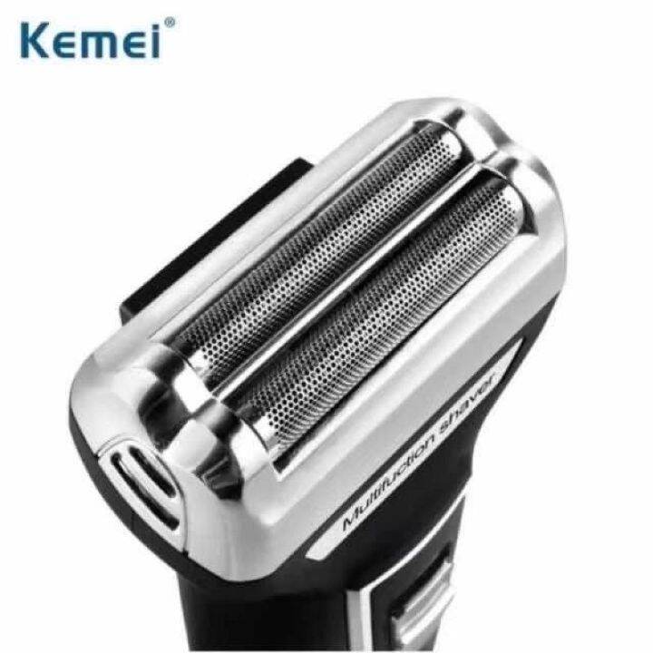 kemei-km6559-เครื่องโกนหนวดไฟฟ้า-สีดำ-ที่โกนหนวดไร้สาย-มีดโกนหนวดไฟฟ้า-multi-functional-3in1-hair-clipper-แบตเตอเลี่ยนตัดผม-ปัตเลียนโกนหนวด-ชาร์จไร้สาย