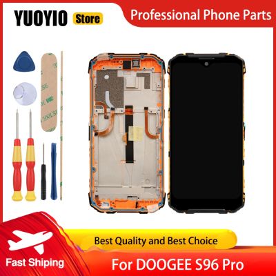 Original 6.22 Inch LCD Touch Digitizer With Frame Display Module Repair Part DOOGEE S96 Cellphone