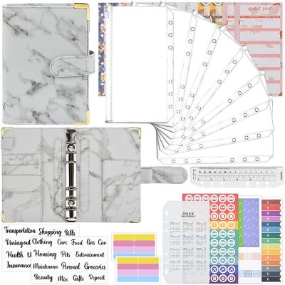 Budget Binder,Money Saving Binder with Clear Cash Envelopes,Budget Sheets and Label Stickers,Cash Organizer Binder