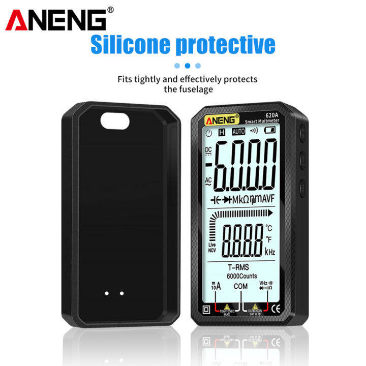 aneng-620a-lcd-มัลติมิเตอร์แบบดิจิตอลแบบพกพา-6000-นับอัตโนมัติตั้งแต่-ac-dc-โวลต์โวลต์มิเตอร์แอมมิเตอร์โอห์มแรงดันไฟฟ้าความจุความต้านทานอุณหภูมิความถี่-ncv-tester-meter