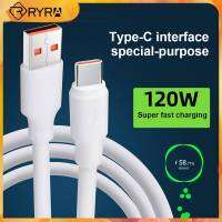 สายชาร์จสายดาต้า USB แบบ Hyra Type C 6A สายอะแดปเตอร์ชาร์จเร็วแบบพกพาอุปกรณ์เสริมโทรศัพท์มือถือที่มีประโยชน์1/1.5/2เมตร