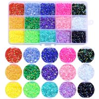 【hot】❈  15000pcs 3mm Jelly Rhinestones Resin Flat Back Colorful glitter Charms Accessories Decorations Strass