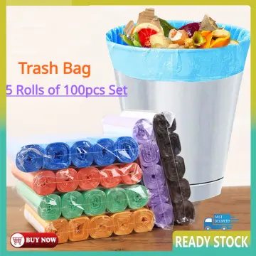 100Pcs Household Disposable Trash Pouch Kitchen Bathroom