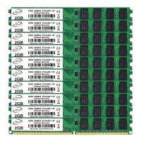 20GB 10ชิ้น DDR2 2GB 667Mhz 800Mhz DIMM RAM PC2 5300 6400 Intel และ AMD 240Pin หน่วยความจำคอมพิวเตอร์เดสก์ท็อป Memoria Ram Ddr2 2Gb