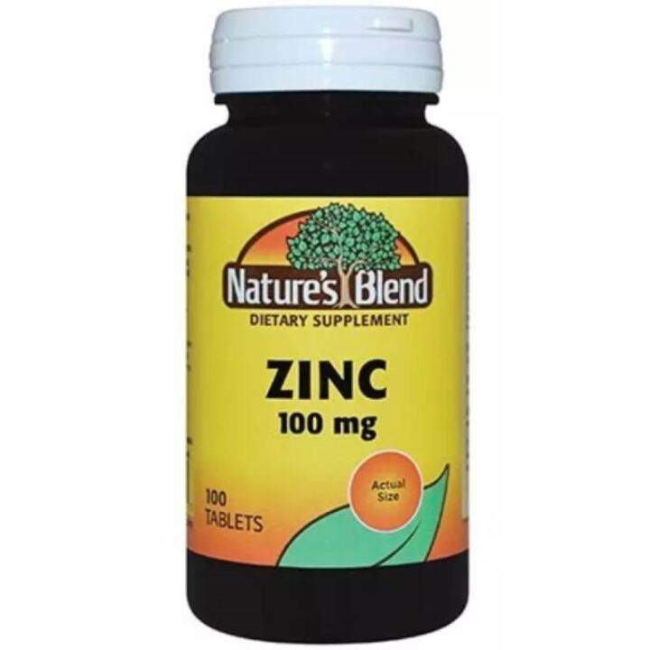 Nature's Blend Zinc 100mg Immune Suppoert 100 Tablets EXPIRATION