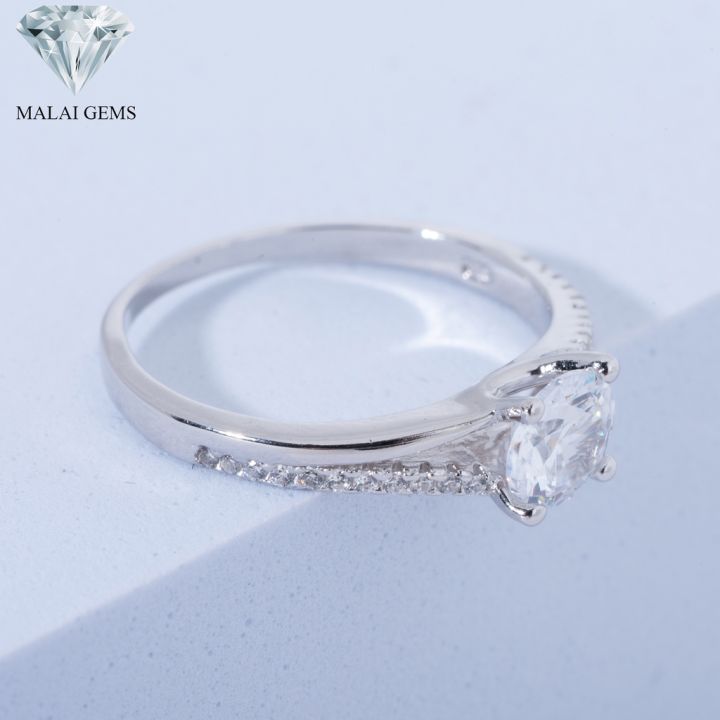 malai-gems-แหวนเพชร-แหวนเพชรชู-เงินแท้-silver-925-เพชรสวิส-cz-เคลือบทองคำขาว-รุ่น-151-1ri59858-แถมกล่อง