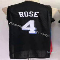 เสื้อบาสเก็ตบอล4 Derrick 9 RJ Rose Barrett 30 Julius Randle Jersey เย็บ Black City Blue White Man