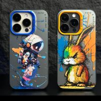 【Oil painting series/Acrylic hard case/Astronaut】เคส compatible for iPhone 12 13 14 pro max case