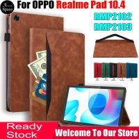 เคสแท็บเล็ตสำหรับ OPPO Realme Pad 10.4,เคสแท็บเล็ตขาตั้งหนัง PU ฝาพับ10.4 "2021 RMP2102 RMP2103