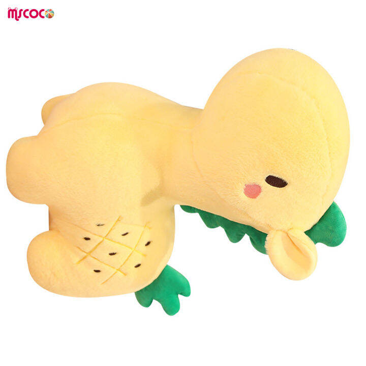 หมอน-boneka-mainan-ม้ากำมะหยี่รูปสับปะรด-mscoco-การ์ตูนตุ๊กตาผ้ากำมะหยี่น่ารักคุณภาพสูงสำหรับตุ๊กตาหนานุ่มกอดเด็กทารก