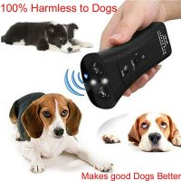 {pets baby} Ultrasonic Dog Training Repeller Control Trainer Device Dogs Pet Training Device 3 In 1 Anti Barking Stopdeterents