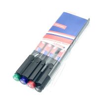 Woww สุดคุ้ม ปากกาอเนกประสงค์ ลบไม่ได้ edding 141 F(0.6มม.)ชุด4สี Permanent OHP Marker ราคาโปร ปากกา เมจิก ปากกา ไฮ ไล ท์ ปากกาหมึกซึม ปากกา ไวท์ บอร์ด