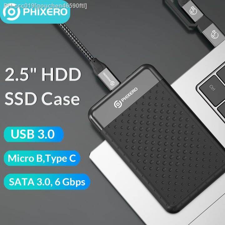 PHIXERO HD Externo USB 3.0 SATA Enclosure SSD Hard Drive External Case