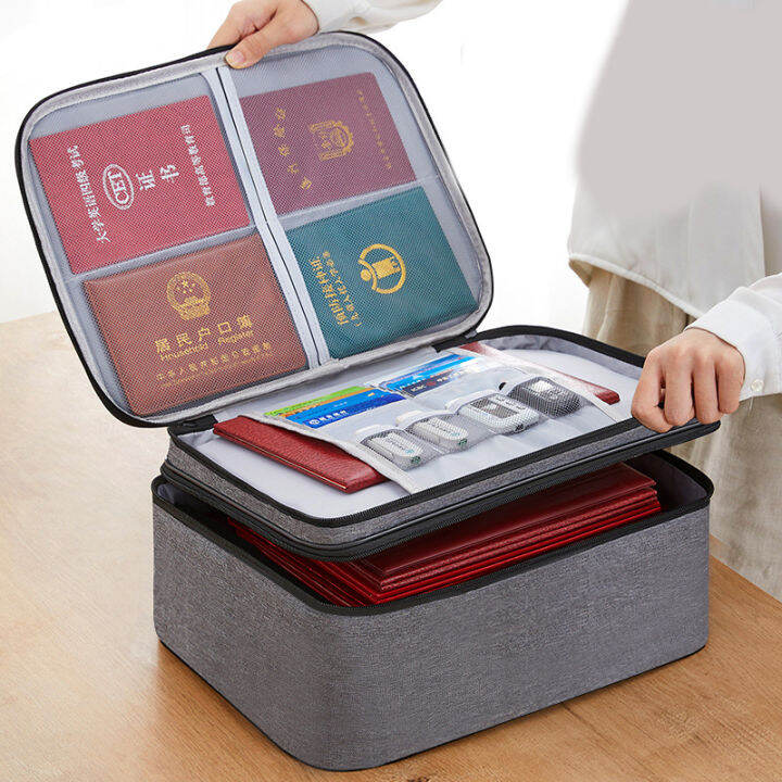 Inaso Tas Dokumen Tempat Penyimpanan File Sertifikat Travel Bag Storage