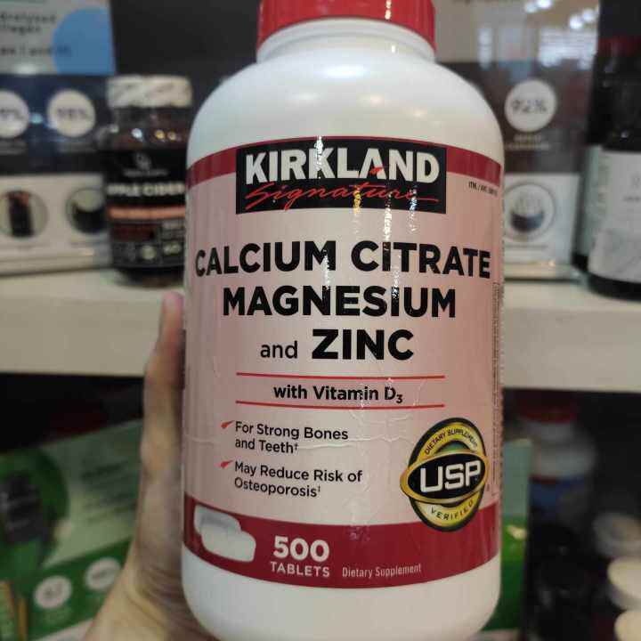 Kirkland Signature Calcium Citrate Magnesium and Zinc with Vitamin D3
