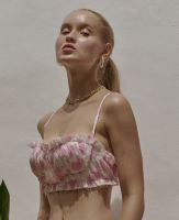 BLUEEYE Pink bra ลายหัวใจ