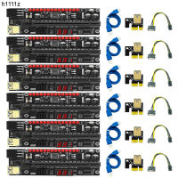 6PCS PCIE Riser VER16X Riser PCI Express X16กราฟิกการ์ด PCIE X16อะแดปเตอร์การ์ด1X 16X Riser สำหรับการ์ด Bitcoin Miner Mining