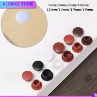 KLOMKZ 50Pcs ปลอกยาง ฮาร์ดแวร์ ปลั๊กเจาะรู เครื่องประดับหลุม ครอบคลุมรูเฟอร์นิเจอร์ จุกอุดฝุ่น ฝาครอบป้องกัน การตกแต่งสกรู