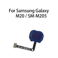 เซ็นเซอร์ตรวจสอบลายนิ้วมือสายยืดหยุ่นปุ่มหน้าแรกแบบดั้งเดิมสำหรับ M20 Samsung Galaxy/อะไหล่ทดแทน LPX3763 SM-M205