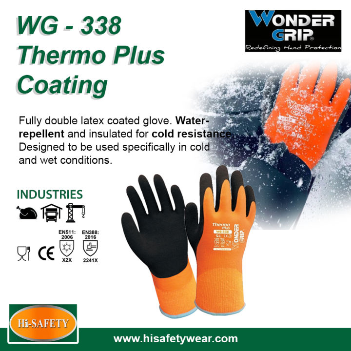 Wonder Grip WG-338 Thermo Plus Waterproof Gloves