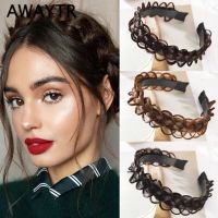 【CC】✗  Twist Braid Hair Bands for Toothed Non-slip Designer Headbands Fashion Adjustable Braids HeadBand